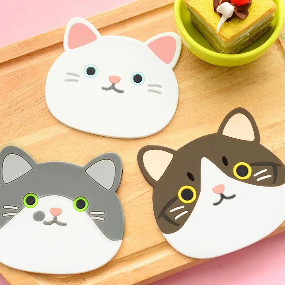 Cute Cat Pattern Silicone Insulation Placemat Coaster Cup Bowl Mat Lovely Home Decor
Cute Cat Pattern Silicone Insulation Placemat Coaster Cup Bowl Mat Lovely Home Decor