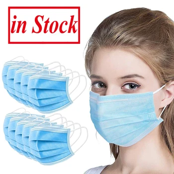 10-100pcs Disposable Face Masks 3 Layers Filter Dustproof Mouth Face Masks Elastic Ear Loop Meltblow Non-woven Protection Safety
10-100pcs Disposable Face Masks 3 Layers Filter Dustproof Mouth Face Masks Elastic Ear Loop Meltblow Non-woven Protection Safety