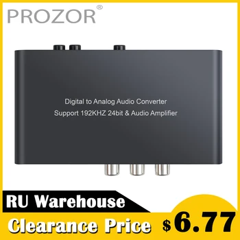 192kHz DAC Digital to Analog Audio Converter Coaxial Toslink to Analog Stereo RCA 3.5mm with Volume Control Mute Power ON or OFF
192kHz DAC Digital to Analog Audio Converter Coaxial Toslink to Analog Stereo RCA 3.5mm with Volume Control Mute Power ON or OFF
