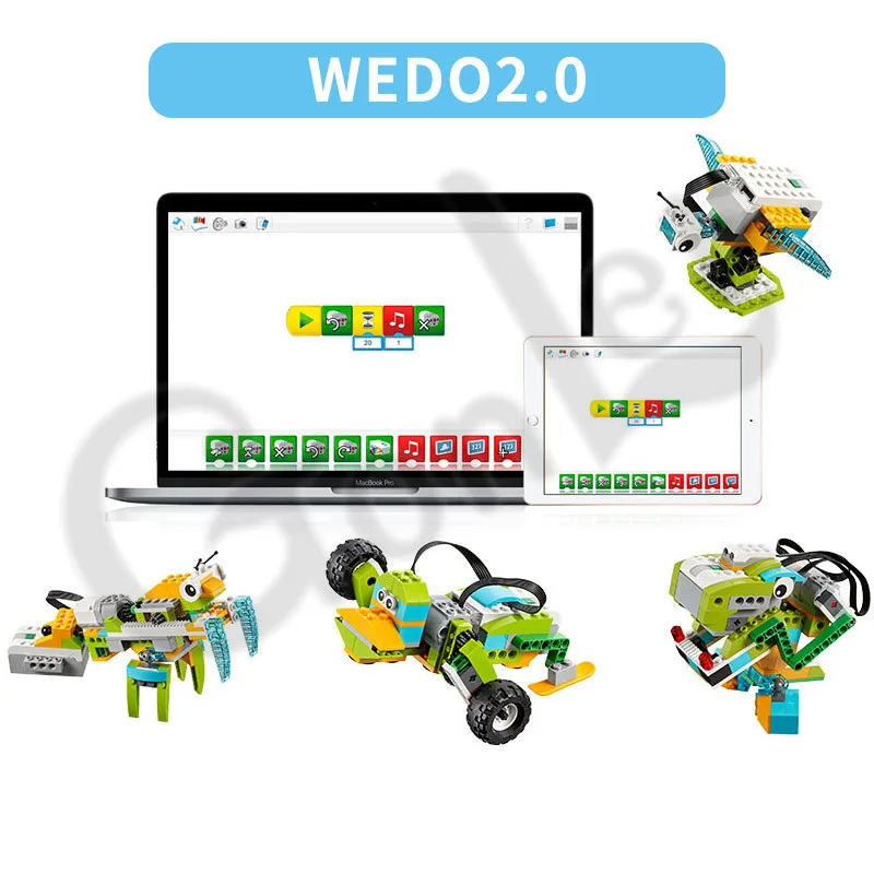 MOC WeDo 3.0 Robotics Construction Set Building Blocks Compatible with legoes Wedo 2.0 Educational DIY toys 280Pcs
MOC WeDo 3.0 Robotics Construction Set Building Blocks Compatible with legoes Wedo 2.0 Educational DIY toys 280Pcs