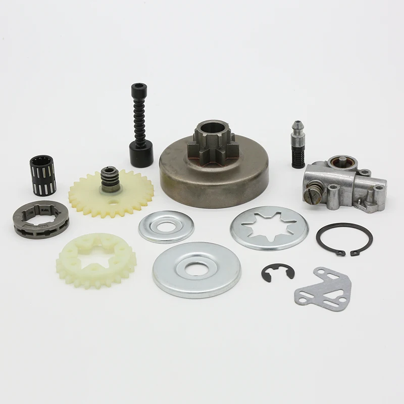 Description Picture 2 of item3/8" Clutch Drum Sprocket Rim Oil Pump Filter Line Washer Repair For Stihl MS380 MS381 MS 381 038 1119 0007 1003, 1119 640 3200
