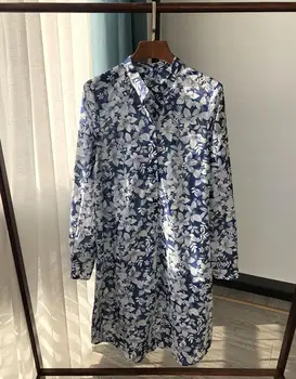 Women Cotton Floral Print DressO-neck Long Sleeve Fresh Casual Loose Dress 2020 New
Women Cotton Floral Print DressO-neck Long Sleeve Fresh Casual Loose Dress 2020 New