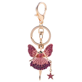 EASYA Two Styles Rhinestone Crystal Angel Key Chain Key Ring Holder Women Girls Bag Accessories Cute Enamel Car Keychain
EASYA Two Styles Rhinestone Crystal Angel Key Chain Key Ring Holder Women Girls Bag Accessories Cute Enamel Car Keychain