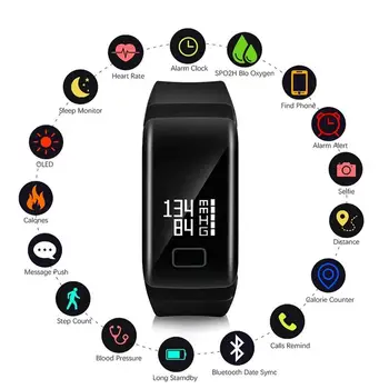Sport Smart band bracelet Health Fitness Tracker Watch Wristband Heart Rate Monitor Smart Bracelet F1 Smartband Blood Pressure
Sport Smart band bracelet Health Fitness Tracker Watch Wristband Heart Rate Monitor Smart Bracelet F1 Smartband Blood Pressure