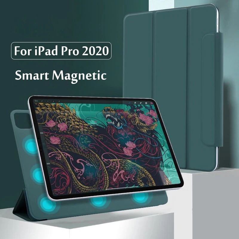 For iPad Pro 12.9 4th Generation 2020 Case Secure Magnetic Smart Case For iPad Pro 11 2020 2th Gen Cover with Pencil Holder
For iPad Pro 12.9 4th Generation 2020 Case Secure Magnetic Smart Case For iPad Pro 11 2020 2th Gen Cover with Pencil Holder