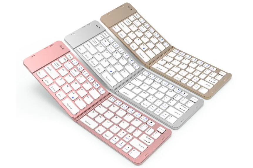 ABS Button Mobile Phone Tablet Universal Folding Bluetooth Keyboard Two Fold Folding Keyboard Support IOS And Android
ABS Button Mobile Phone Tablet Universal Folding Bluetooth Keyboard Two Fold Folding Keyboard Support IOS And Android