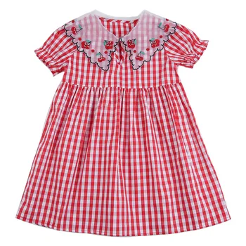 Korea Children Clothing Girls Plaid Embroidery Dresses Toddler One Piece Summer Frocks Kids Korean Sytle Sweet Dress
Korea Children Clothing Girls Plaid Embroidery Dresses Toddler One Piece Summer Frocks Kids Korean Sytle Sweet Dress