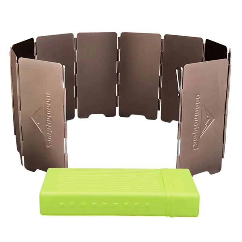 10 Plates Fold Camping Cooker Gas Stove Wind Shield Screen Foldable Outdoor Windscreen Deflector For Camping Stove Accessories
10 Plates Fold Camping Cooker Gas Stove Wind Shield Screen Foldable Outdoor Windscreen Deflector For Camping Stove Accessories