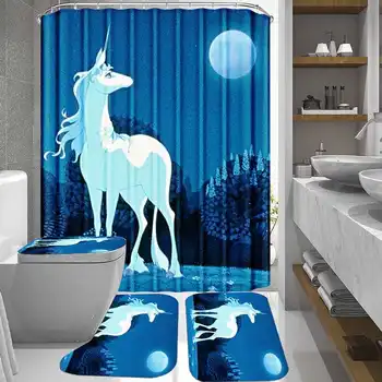 4pcs 3D Romantic Pattern Shower Curtain Set Bath Mats Rugs Waterproof Bathroom Curtain Non-Slip Bath Carpet Rug Toilet Cover Set
4pcs 3D Romantic Pattern Shower Curtain Set Bath Mats Rugs Waterproof Bathroom Curtain Non-Slip Bath Carpet Rug Toilet Cover Set