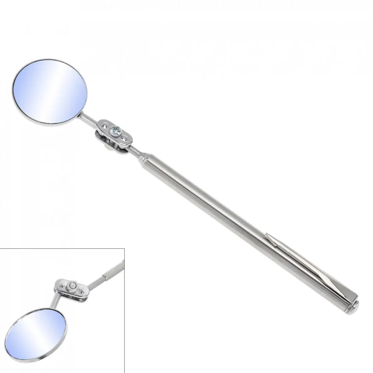 Telescoping Inspection Round Mirror Extending Car Angle View Pen Hand Tool with 360 Degree Angle View
Telescoping Inspection Round Mirror Extending Car Angle View Pen Hand Tool with 360 Degree Angle View
