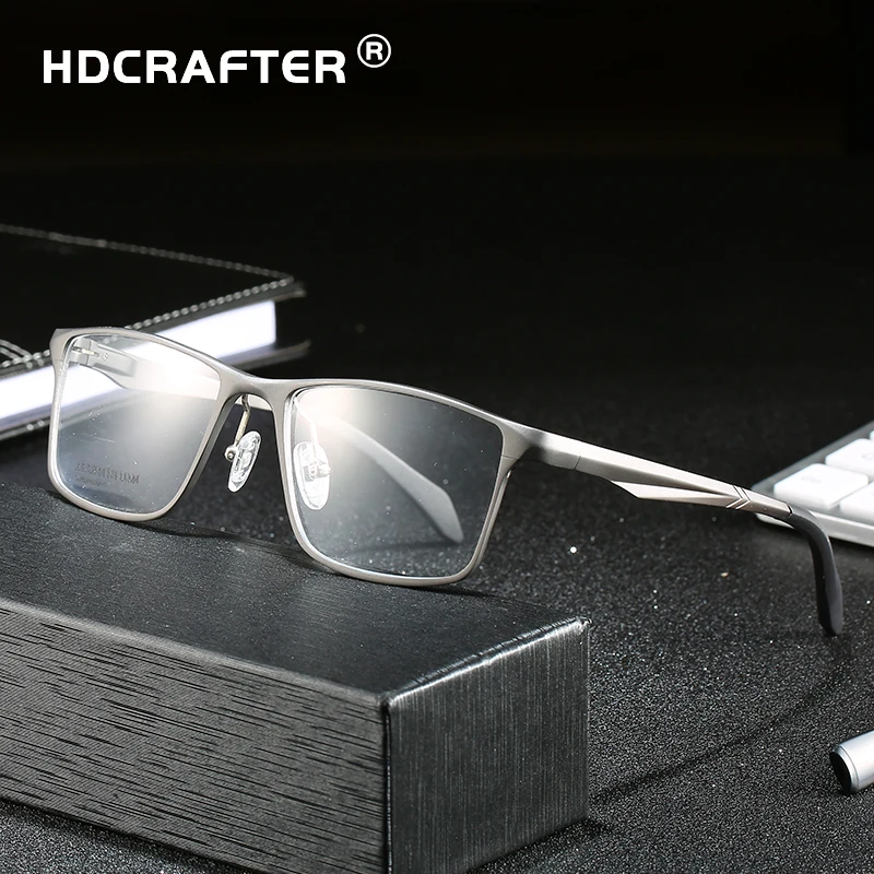 HDCRAFTER Glasses Metal Full Rim Glasses Men Rectangle Prescription Eyeglass Frames For Optical Lenses Myopia and Reading
HDCRAFTER Glasses Metal Full Rim Glasses Men Rectangle Prescription Eyeglass Frames For Optical Lenses Myopia and Reading