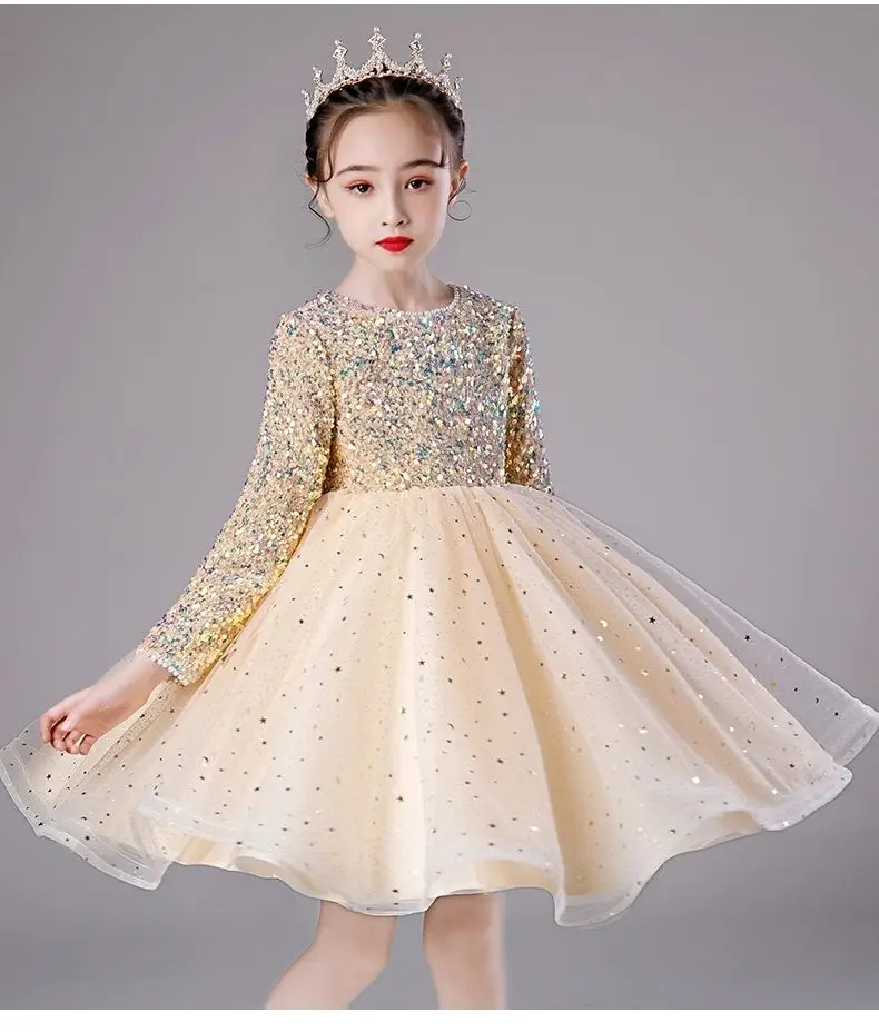 Kids Glitter Wedding Party Dresses Puffy Pink Gold Girls Sequins Princess Dress Child Birthday Flower Girl Dresses New Year 2023
Kids Glitter Wedding Party Dresses Puffy Pink Gold Girls Sequins Princess Dress Child Birthday Flower Girl Dresses New Year 2023