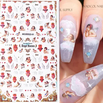 3D Angel Series Nails Art Stickers Angel's Wings Lovely Angel Pattern Back Glue Nail Decal Nail Art Decoration Tool
3D Angel Series Nails Art Stickers Angel's Wings Lovely Angel Pattern Back Glue Nail Decal Nail Art Decoration Tool