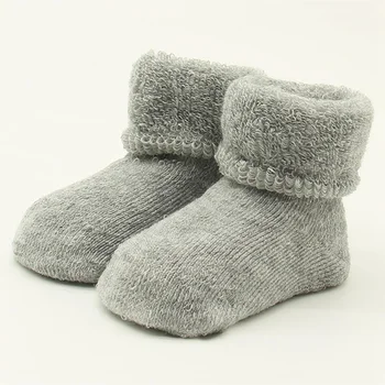Winter Warm Soft Cotton Socks For Children Soild Color Anti Slip Sock Thicker Sock Newborn Children Simple Style Sockting 
Winter Warm Soft Cotton Socks For Children Soild Color Anti Slip Sock Thicker Sock Newborn Children Simple Style Sockting