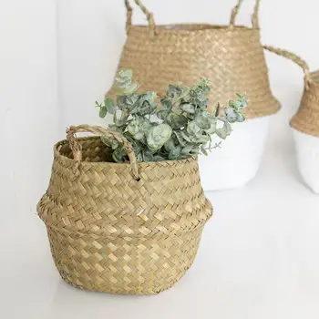 Windweed Flower Wicker Basket Rattan Hanging Flower Pot Storage Baskets Dirty Laundry Hamper Storage Basket Home Decor Planter
Windweed Flower Wicker Basket Rattan Hanging Flower Pot Storage Baskets Dirty Laundry Hamper Storage Basket Home Decor Planter