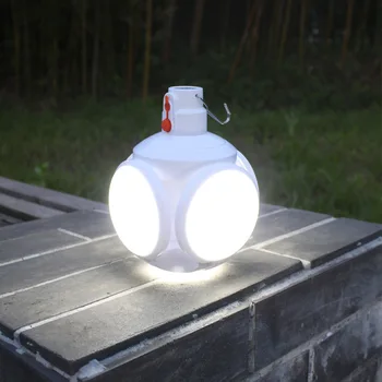 Rechargeable Solar Powered LED Camping Lights 5 Light Modes, Portable Tent Light Bulb with Remote Control for Emergency Power
Rechargeable Solar Powered LED Camping Lights 5 Light Modes, Portable Tent Light Bulb with Remote Control for Emergency Power