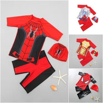 2020 NEW 3pc Superhero Boys Swimsuit Superman Baby Swimwear Child Bathing Suit Batman Spiderman Swimwear With Cap Swimming Suit 
2020 NEW 3pc Superhero Boys Swimsuit Superman Baby Swimwear Child Bathing Suit Batman Spiderman Swimwear With Cap Swimming Suit