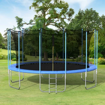 16FT Round Trampoline with Safety Enclosure Net & Ladder, Spring Cover Padding, Outdoor Activity
16FT Round Trampoline with Safety Enclosure Net & Ladder, Spring Cover Padding, Outdoor Activity