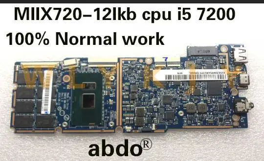 Для Lenovo MIIX720 MIIX720-12IKB DMX50 NM-A991 материнская плата для ноутбука I5 7200 4G 100% нормальная