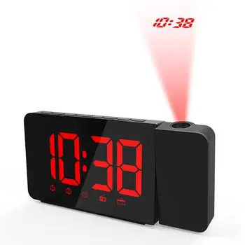 Projection LED Mirror Alarm Clock with Thermometer Snooze Function Electronic Table Wake Up Ligh Multifunctional Projector
Projection LED Mirror Alarm Clock with Thermometer Snooze Function Electronic Table Wake Up Ligh Multifunctional Projector