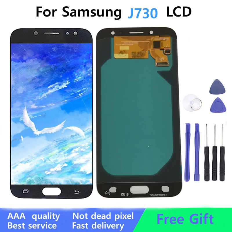 Полный ЖК дисплей + сенсорный экран для Samsung Galaxy J7 Pro 2017 J730 J730F дигитайзер в сборе