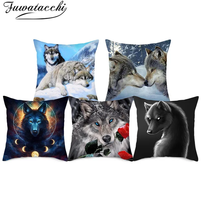 Fuwatacchi Wild Wolf Photo Pillow Cases Fierce Animal Cushion Cover Printed Throw Pillow Cover for Home Sofa Decorative Pillows
Fuwatacchi Wild Wolf Photo Pillow Cases Fierce Animal Cushion Cover Printed Throw Pillow Cover for Home Sofa Decorative Pillows