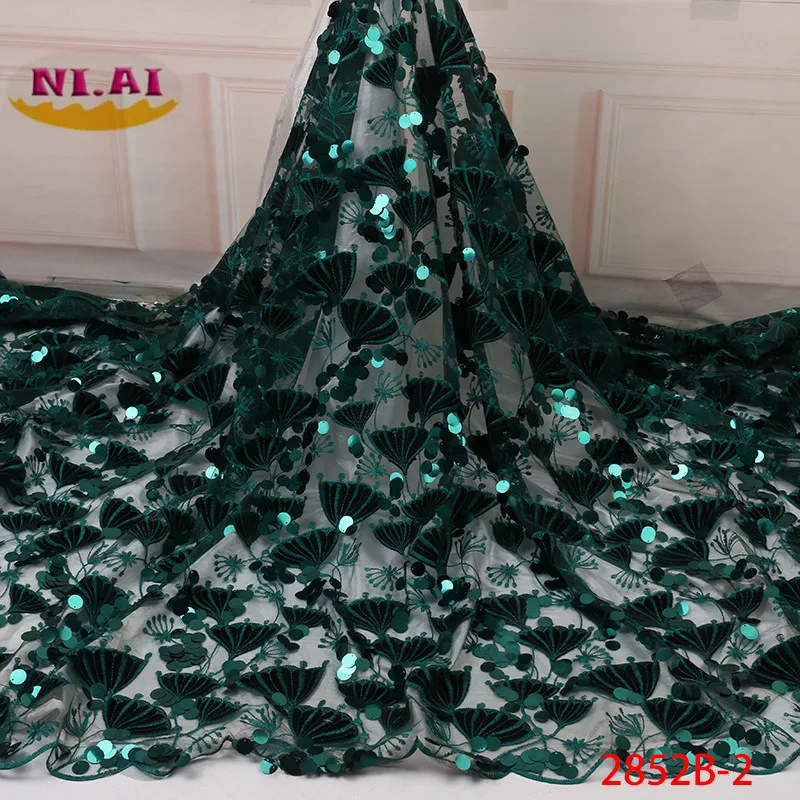 NIAI African Sequins Net Lace Fabric High Quality Embroidery 2019 Nigerian French Velvet Tulle Lace Material For Party XY2852B-2
NIAI African Sequins Net Lace Fabric High Quality Embroidery 2019 Nigerian French Velvet Tulle Lace Material For Party XY2852B-2