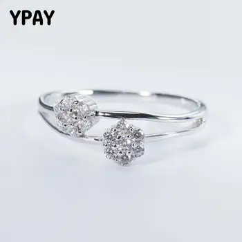 YPAY 100% Genuine 925 Silver Finger Rings For Women Double Flower Design Mid Ring Wedding Engagement Fine Jewelry Gifts YMR447
YPAY 100% Genuine 925 Silver Finger Rings For Women Double Flower Design Mid Ring Wedding Engagement Fine Jewelry Gifts YMR447