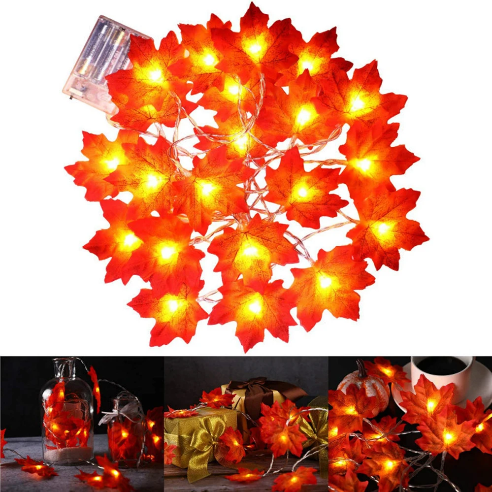 Fairy LED String Maple Leaf Lights Christmas Halloween Green Red Leaves Vine USB/Battery Power Garland Fence Railing Decoration
Fairy LED String Maple Leaf Lights Christmas Halloween Green Red Leaves Vine USB/Battery Power Garland Fence Railing Decoration