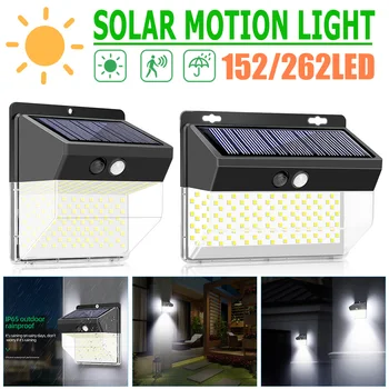 152/262LED Solar Light Motion Sensor Wall Light 3 Modes Outdoor Garden Street Lamp Fence Stair Pathway Yard Security Solar Lamp 
152/262LED Solar Light Motion Sensor Wall Light 3 Modes Outdoor Garden Street Lamp Fence Stair Pathway Yard Security Solar Lamp