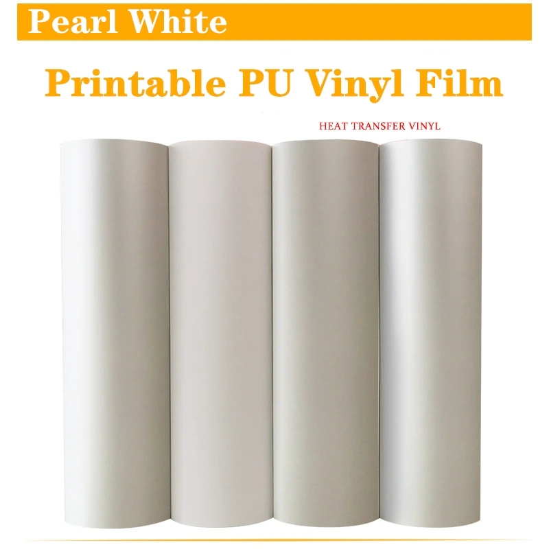珠光白 high elastic PU printable vinly film (2)