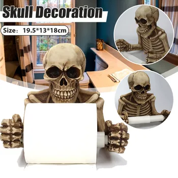 Skull Toilet Paper Holder Wall Mounted Tissue Box Paper Roll Holder 3D Sanitary Paper Storage Bar Bathroom Storage Box Organizer
Skull Toilet Paper Holder Wall Mounted Tissue Box Paper Roll Holder 3D Sanitary Paper Storage Bar Bathroom Storage Box Organizer