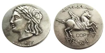 G(26) CARIA. Alabanda as Antiocheia 197BC Tetradrachm Ancient Silver Greek Silver Plated Copy Coin 
G(26) CARIA. Alabanda as Antiocheia 197BC Tetradrachm Ancient Silver Greek Silver Plated Copy Coin