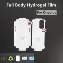 Film Hydrogel de protection d'écran pour Oneplus 9 Pro/ Oneplus 9, couverture complète à 360 °, souple en TPU HD=