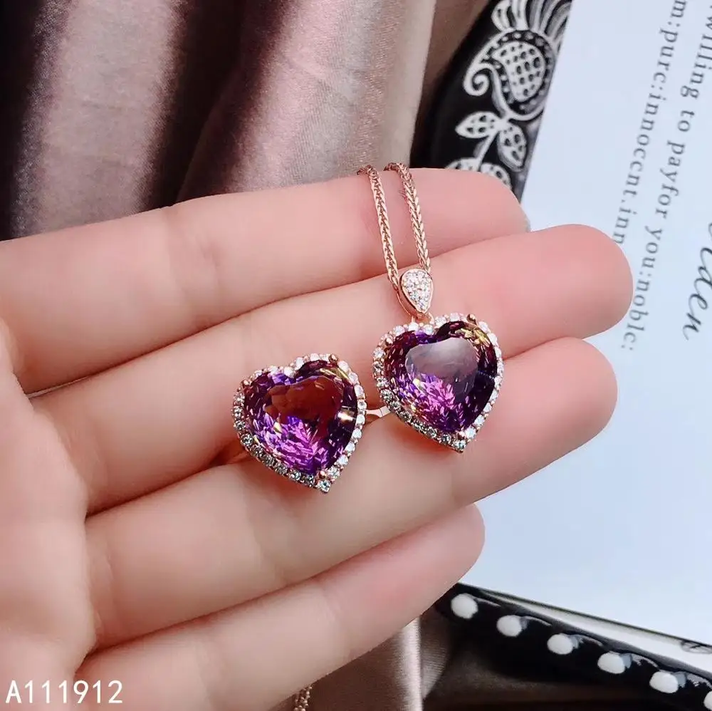 KJJEAXCMY fine jewelry Ametrine 925 sterling silver women pendant necklace chain ring set fashion
KJJEAXCMY fine jewelry Ametrine 925 sterling silver women pendant necklace chain ring set fashion