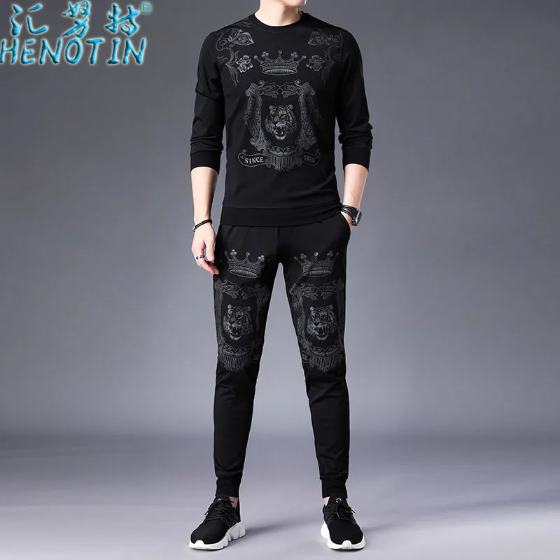 Sink Knut Genuine Product New Style Autumn Trend Hoodie Two-Piece Set Long Sleeve Printed Set Handsome Men'S Wear Sports Clothin
Sink Knut Genuine Product New Style Autumn Trend Hoodie Two-Piece Set Long Sleeve Printed Set Handsome Men'S Wear Sports Clothin
