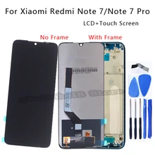Écran tactile LCD de remplacement avec cadre, testé AAA, Original, pour Xiaomi Redmi Note 7 Pro=