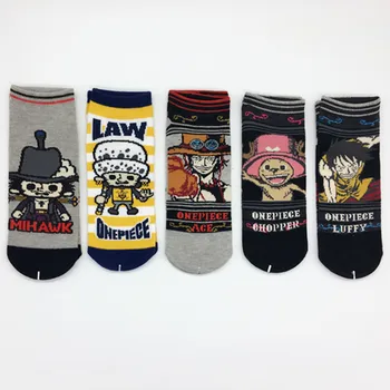 Cartoon One piece Luffy socks Mihawk Law fashion casual funny men sock spring summer comfortable breathable cotton socks meias
Cartoon One piece Luffy socks Mihawk Law fashion casual funny men sock spring summer comfortable breathable cotton socks meias