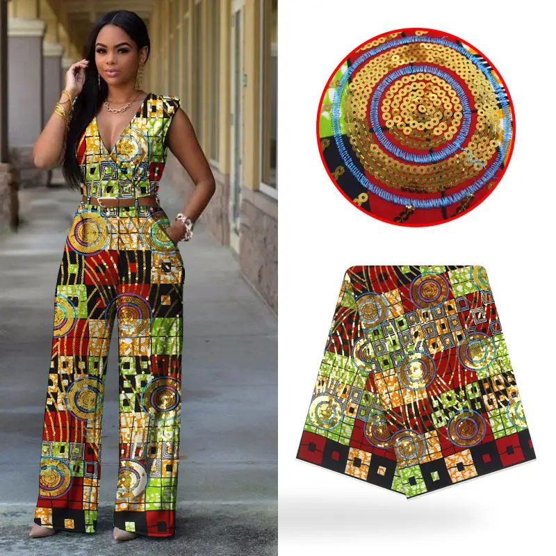 LIULANZHI Wax fabrics ankara real wax with sequins embroidery fabric for women New arrival cotton wax 6yards ML9HL113-ML9HL126
LIULANZHI Wax fabrics ankara real wax with sequins embroidery fabric for women New arrival cotton wax 6yards ML9HL113-ML9HL126