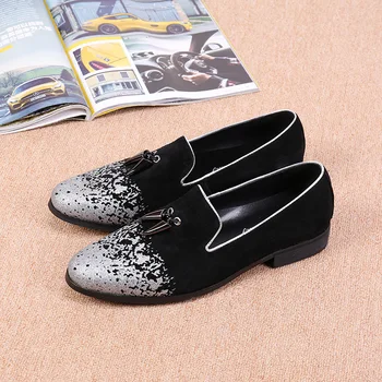 Sepatu Men Loafers Shoes Genuine Leather Korean Style Pointed Toe Fashion Shoes Man Full Grain Leather Cow Leather Slip-on Solid 
Sepatu Men Loafers Shoes Genuine Leather Korean Style Pointed Toe Fashion Shoes Man Full Grain Leather Cow Leather Slip-on Solid