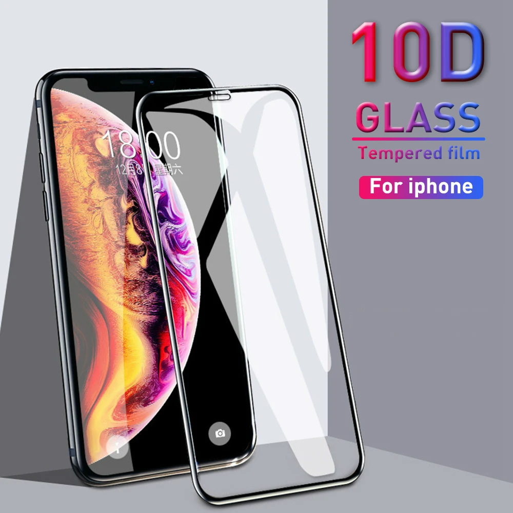 10D Tempered Glass For iPhone 6 6S 7 8 Plus 8plus Screen Protector on iphone8 Full Cover Protective Glass For iPhone XR XS Max X
10D Tempered Glass For iPhone 6 6S 7 8 Plus 8plus Screen Protector on iphone8 Full Cover Protective Glass For iPhone XR XS Max X