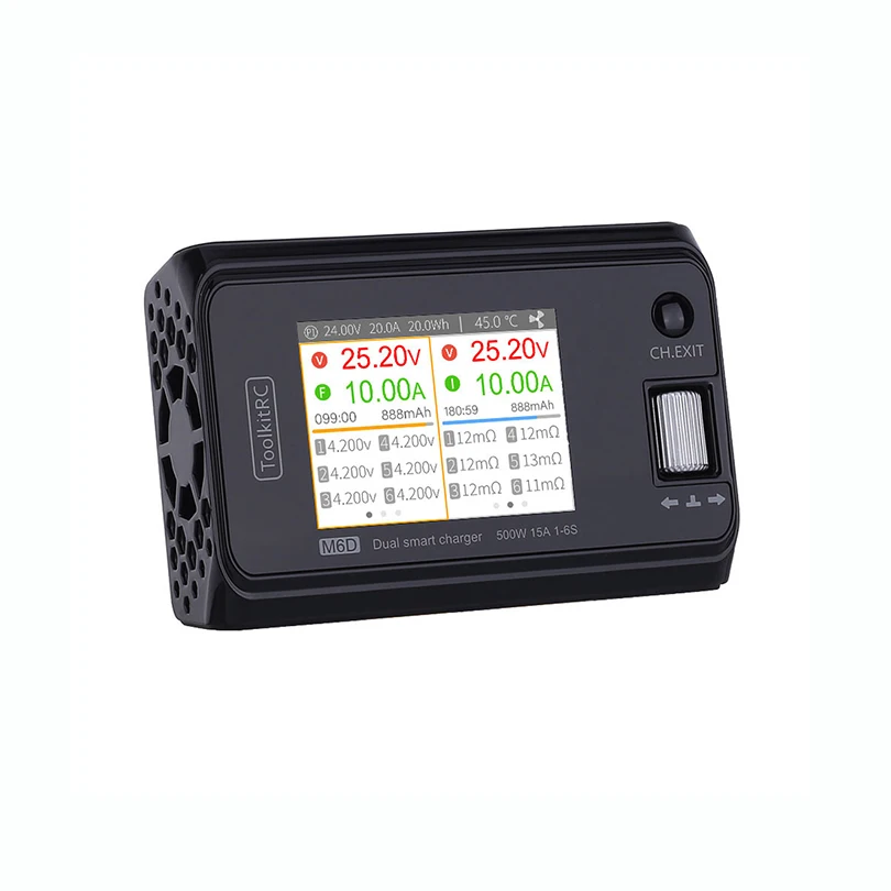 ToolkitRC M6D 500W 15A DC Dual Channel MINI Smart Charger Discharger For 1-6S Lipo Battery FPV Model
ToolkitRC M6D 500W 15A DC Dual Channel MINI Smart Charger Discharger For 1-6S Lipo Battery FPV Model