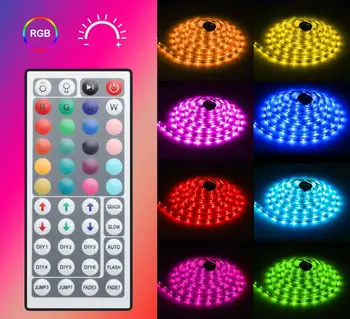LED Strip Light Waterproof 32.8ft RGB SMD 5050 LED Rope Lighting Color Changing Full Kit with 44-keys IR Remote Controller
LED Strip Light Waterproof 32.8ft RGB SMD 5050 LED Rope Lighting Color Changing Full Kit with 44-keys IR Remote Controller