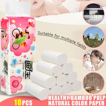 10pcs Home Bath Paper Toilet Paper Rolls Pack 5 Layer Thickened Household Paper Bamboo Soft Bath Toilet Roll Paper Skin-friend
10pcs Home Bath Paper Toilet Paper Rolls Pack 5 Layer Thickened Household Paper Bamboo Soft Bath Toilet Roll Paper Skin-friend