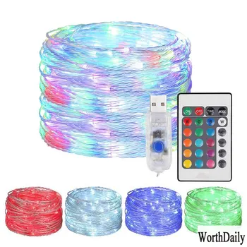 RGB Rubber Copper Wire Light String 2020 New 16 Color Remote Control USB Waterproof String PVC Flexible Wire Symphony Lights
RGB Rubber Copper Wire Light String 2020 New 16 Color Remote Control USB Waterproof String PVC Flexible Wire Symphony Lights