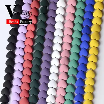 Natural Stone Beads Love Heart Nanotech Rubber Hematite Beads For Jewelry Making 6mm 14 Color Mineral Stone For Bracelets 15"
Natural Stone Beads Love Heart Nanotech Rubber Hematite Beads For Jewelry Making 6mm 14 Color Mineral Stone For Bracelets 15"