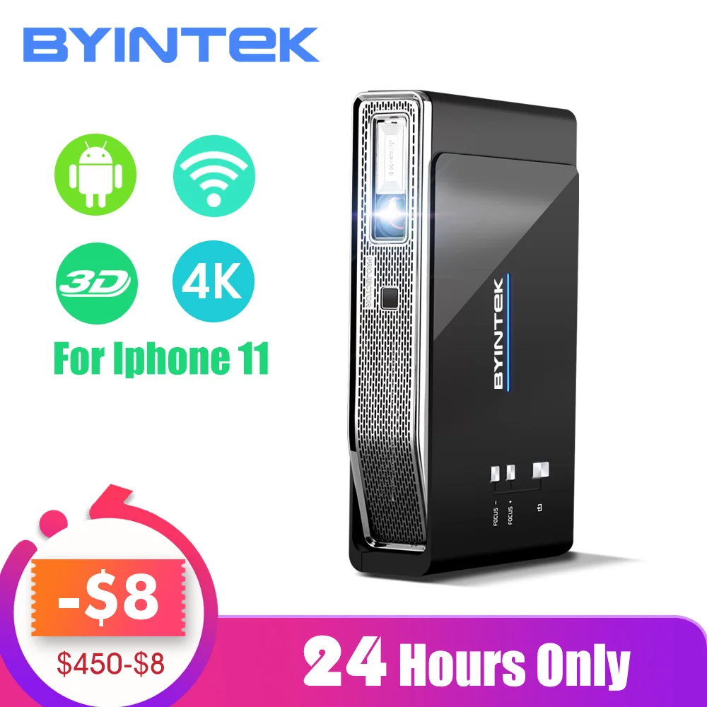 BYINTEK UFO R15 300inch Smart Android WIFI Video LED Portable Mini DLP 3D Projector for Iphone 11 Full HD 1080P Home Theater 4K
BYINTEK UFO R15 300inch Smart Android WIFI Video LED Portable Mini DLP 3D Projector for Iphone 11 Full HD 1080P Home Theater 4K