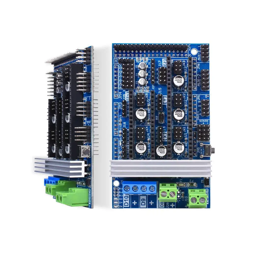 3D Printer Controller Kit Mega 2560 Uno R3 Starter Kits+RAMPS 1.6+5Pcs DRV8825 Stepper Motor Driver + LCD 12864 Reprap
3D Printer Controller Kit Mega 2560 Uno R3 Starter Kits+RAMPS 1.6+5Pcs DRV8825 Stepper Motor Driver + LCD 12864 Reprap