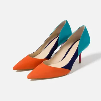 Spring Women 7CM Heel Pumps Fashion Multicolor Casual Shoes Female Concise Breathable Pumps Lady Slip on Shallow Shoes Pf9-06
Spring Women 7CM Heel Pumps Fashion Multicolor Casual Shoes Female Concise Breathable Pumps Lady Slip on Shallow Shoes Pf9-06