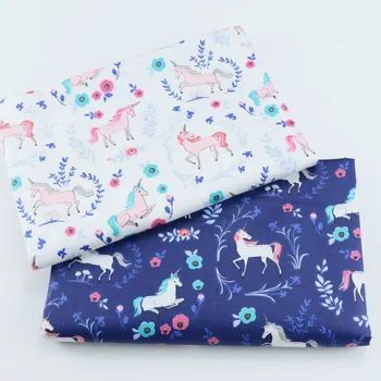 160x50cm Cartoon Unicorn Lovely Blue White Pony Printed Children's Cotton Fabric Home Decoration Breathable Cloth
160x50cm Cartoon Unicorn Lovely Blue White Pony Printed Children's Cotton Fabric Home Decoration Breathable Cloth